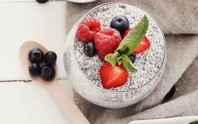 Deser z&nbsp;nasionami chia