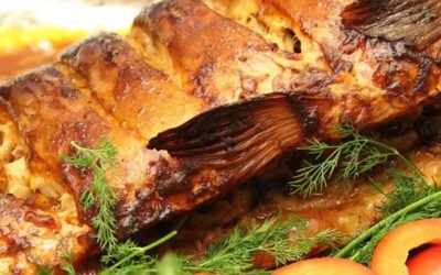 Karp świąteczny, pieczony