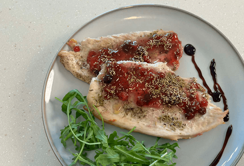 Kolacja – Indyk w Sosie Żurawinowym_